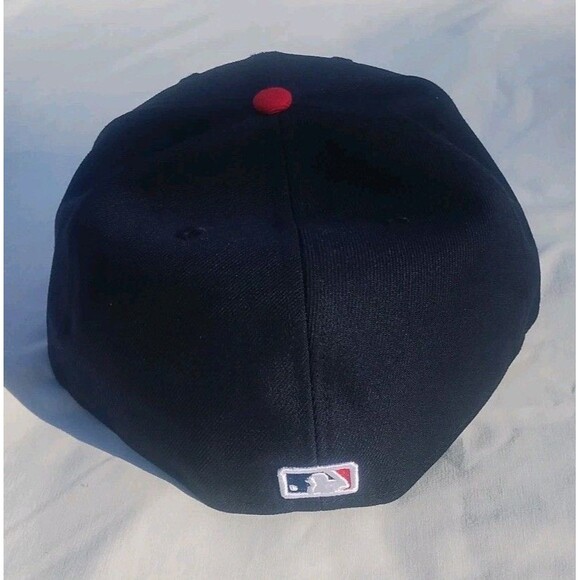 Cleveland Guardians New Era Navy Red 59FIFTY Fitted Hat Cap Size 7 3/4 NEW - Picture 6 of 6